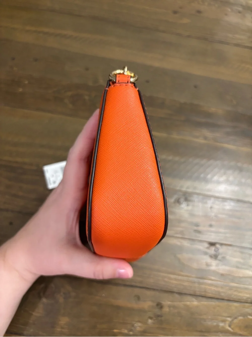Michael Kors Small Chain Pouchette Leather Shoulder Bag